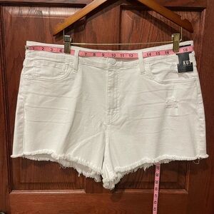 Kut White Denim Shorts